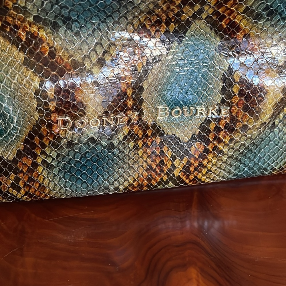 Dooney and Bourke Python Flynn Tote - Picture 2 of 13